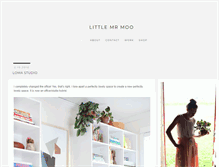 Tablet Screenshot of littlemrmoo.com